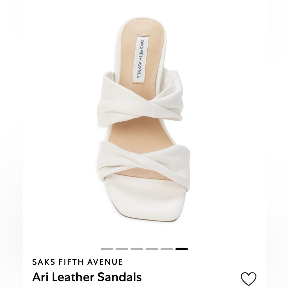 ⚪️DOUBLE STRAP LEATHER SANDALS⚪️
